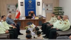 دیدار فرمانده انتظامی شوش با فرماندار به مناسبت هفته دولت